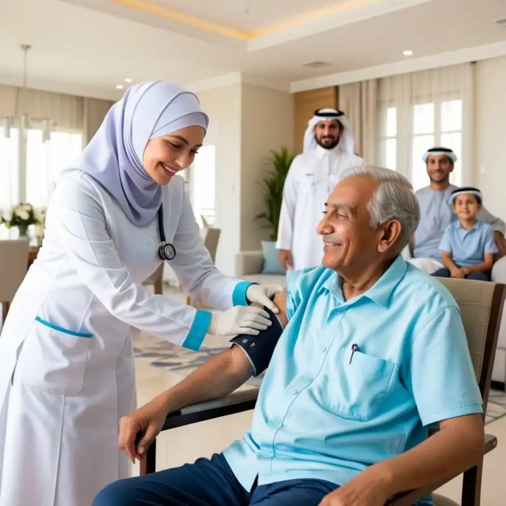خدمة تمريض منزلي لكبار السن في الرياض